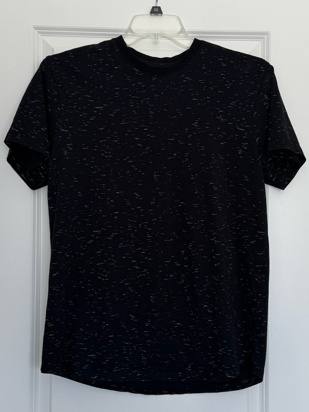 Men's Black Speckled Crew Tee - Modern Everyday Tee